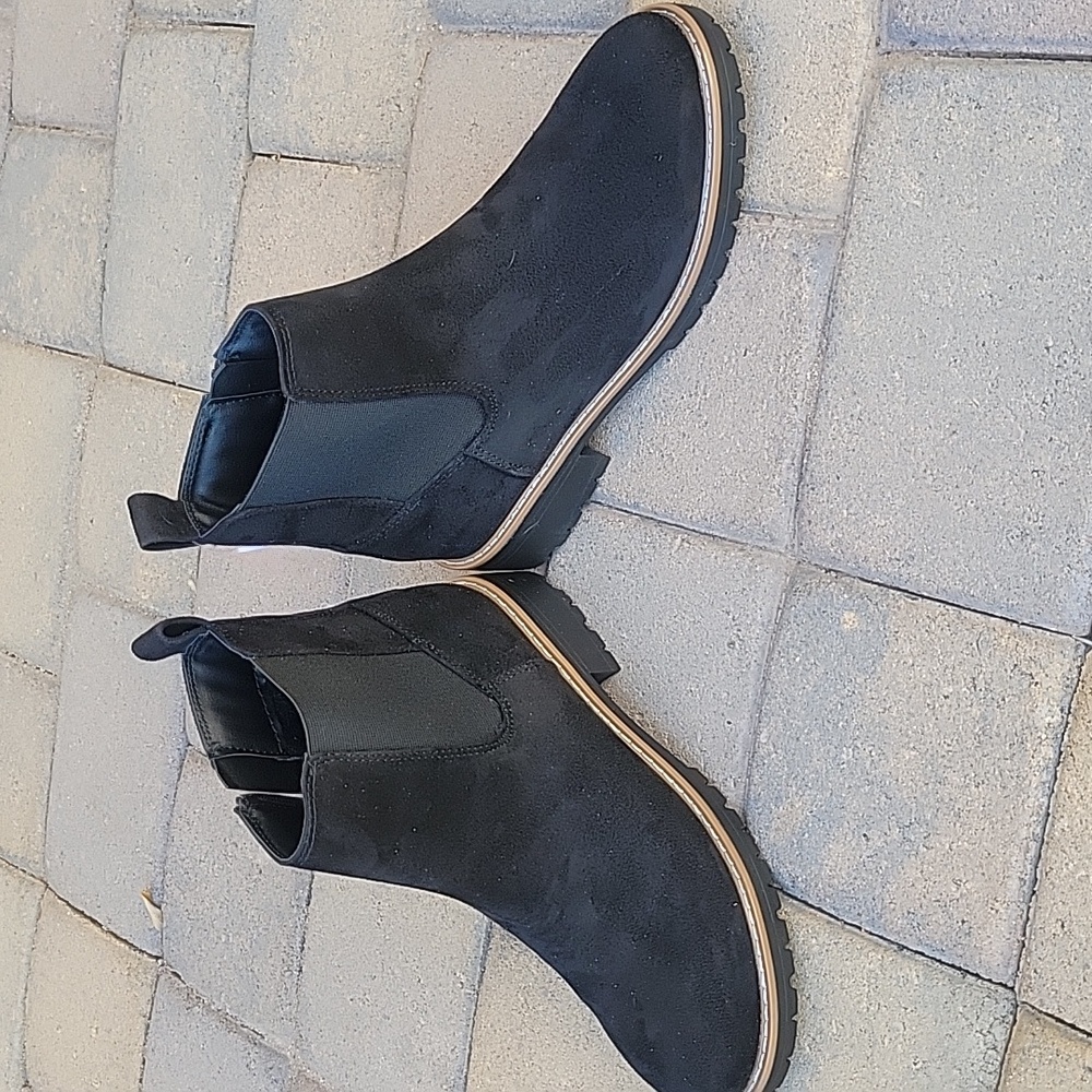 Kensie Womens Black Ankle Boots Size 8.5 - Picture 8 of 10